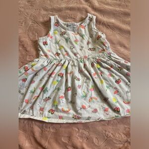 4 for 10$ ❤️ 2T | Freestyle White Dress with Colorful Patterns